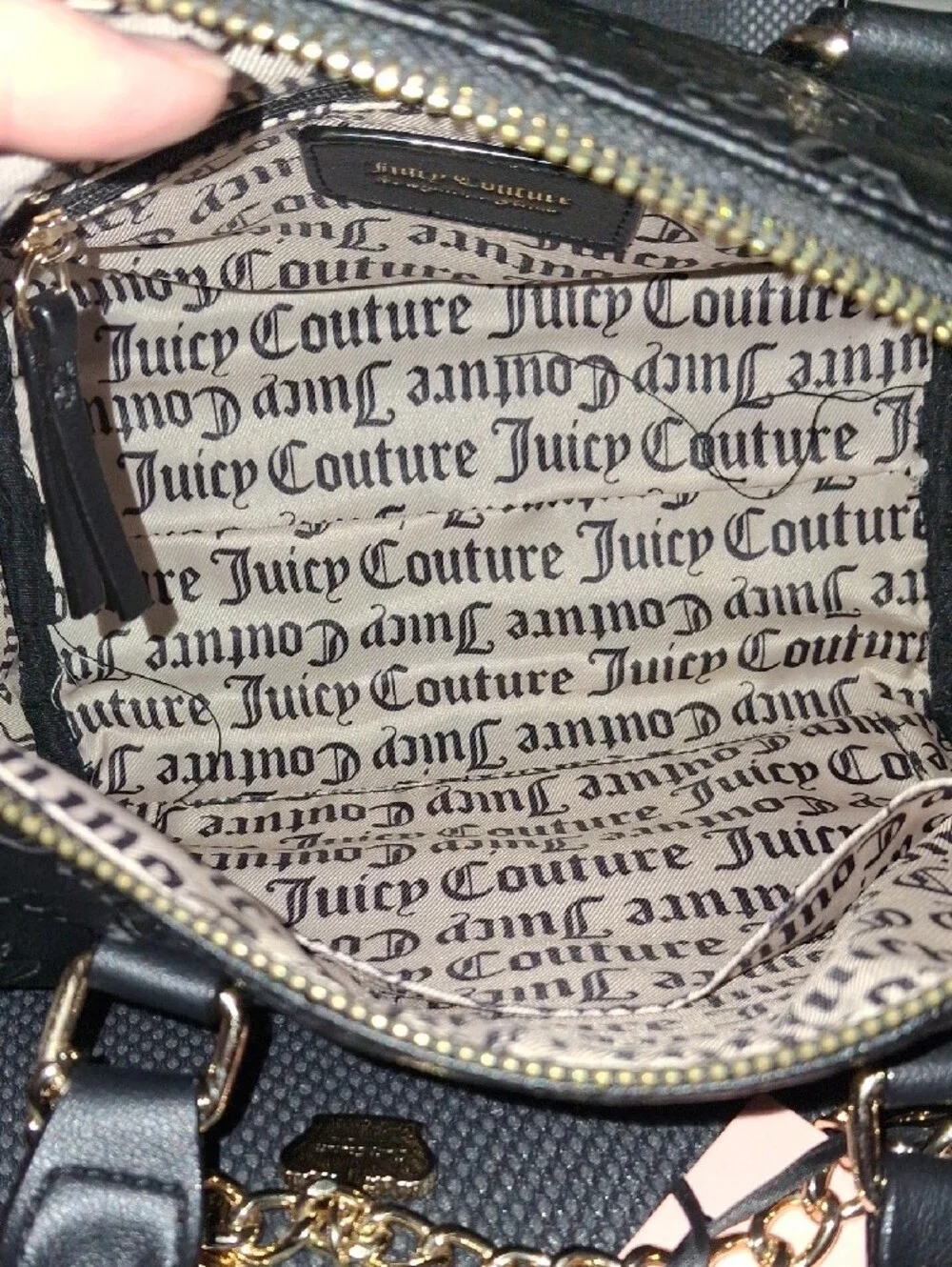 Juicy Couture Not Your Babe Satchel and Liquorice Wallet